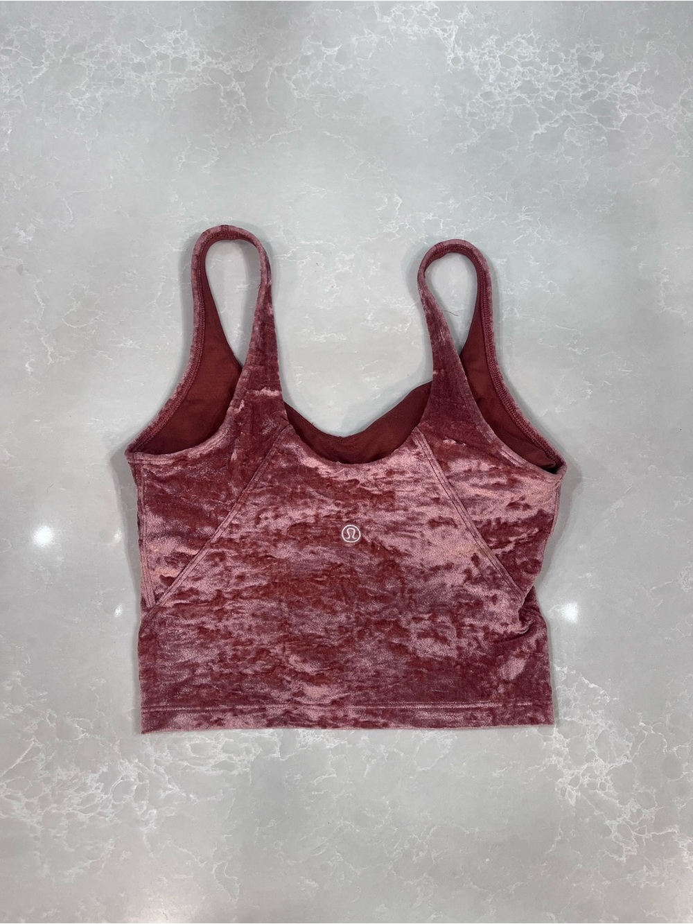 lululemon athletic align tank Velvet Crop Sports Bra Top - Rose